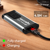 Senter Gantungan Kunci WT1 Ultra-Tipis 200 Lumen, Senter Mini COB Isi Ulang USB-C dengan Alarm 100dB untuk Dibawa di Saku