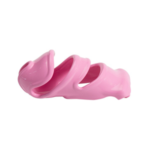 อุปกรณ์ล็อคองคชาตชายแบบเรซิ่น S/L สำหรับผู้ชายที่ชอบสวมบทบาทหญิงสาว พร้อมห่วงรัดองคชาต 4 วง สำหรับผู้ชายที่ชอบเป็น "คุกคอลด์" - Product Image 4