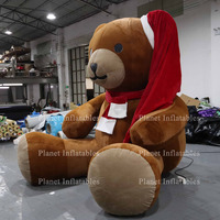 Grands personnages de dessins animés gonflables publicitaires Ours en peluche géant Ours en peluche gonflable pour la décoration