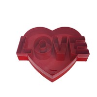Neue Herzförmige LOVE PVC-Fensterdeckel-Box mit Vollsichtfenster für Blumen, Geschenkbox, Blumenbox, Hochzeits-Gastgeschenkbox