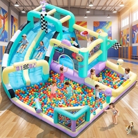 FBSPORT Kinder Springkasteel Prinsessen Springkasteel Koop Springkastelen Springkasteel Stich Modulair Indoor Speelparadijs voor Volwassenen