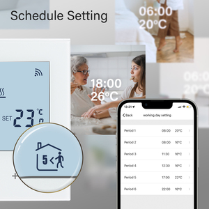 <span class=keywords><strong>Thermostat</strong></span> de chauffage Zigbee basse consommation TDR89 Connexion réseau stable Haute efficacité énergétique Idéal pour les applications de chauffage de l'eau - Product Image 5