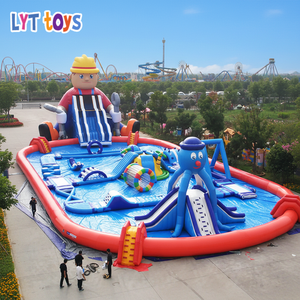 Toboggans aquatiques gonflables commerciaux, <span class=keywords><strong>jeux</strong></span> aquatiques gonflables avec obstacles, parc aquatique <span class=keywords><strong>gonflable</strong></span> à <span class=keywords><strong>louer</strong></span> - Product Image 1