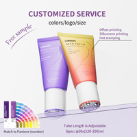 Tube de crème corporelle et crème pour le cou personnalisé de 150 ml et 200 ml avec embout à 5 billes roulantes, tube à presser pour masseur raffermissant