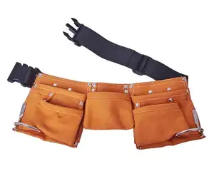 Tool Bag Belt Screwdriver Children Real Leather Tool Belt Work Bag Garden Repair Waist Bag
