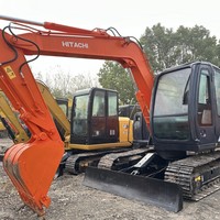 Excavatrice d'occasion de marque japonaise Hitachi ZX 70 de 7 tonnes pelleteuse hydraulique d'occasion à bon prix