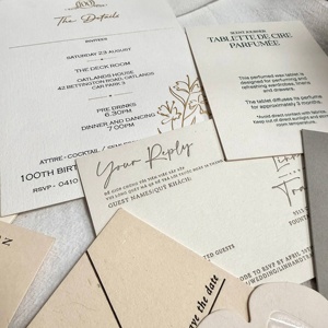 Juego de Tarjetas de Invitación de <span class=keywords><strong>Boda</strong></span> Personalizadas de Lujo, Invitaciones de Acrílico Transparente y Papel Premium para Decoración de Eventos de <span class=keywords><strong>Boda</strong></span>, Venta al por Mayor - Product Image 1