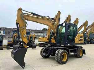 Excavatrice sur roues XE105WG 10 tonnes, pelle hydraulique mobile, vitesse élevée 30 km/h, moteur Yuchai fiable, machine de construction prête à l'emploi - Product Image 4