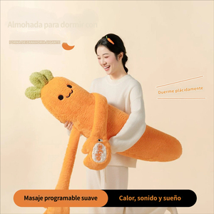 Coussin <span class=keywords><strong>de</strong></span> sommeil apaisant CARROT King, coussin en peluche pour envelopper les jambes, avec vibration et chauffage pour les filles, les femmes enceintes - Product Image 1