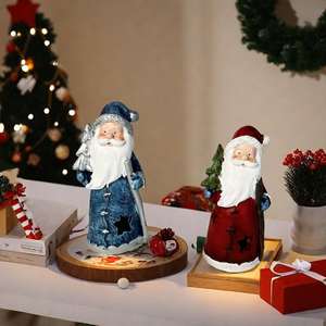 Moule en résine sculptée artistique Père Noël Décoration de Noël pour la maison Artisanat Fournitures de fête et décorations de poupées Cadeaux - Product Image 4