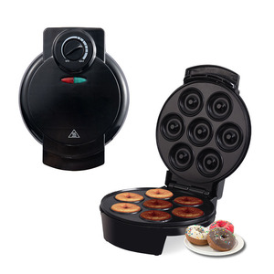 Máquina para Hacer Donuts, Plancha Eléctrica de Doble Cara con Calentamiento, Redonda, para Uso en Panadería, Multifuncional, Modelo 307 - Product Image 1