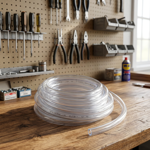 Manguera Flexible de PVC Transparente de Alta Presión GOLDSIONE para Riego, Duradera, 100% PVC, 50/100m de Longitud, Anticorrosión - Product Image 1