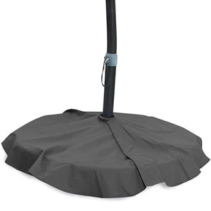 Funda para Base de Sombrilla de Patio, Tela Oxford Gris, Impermeable, Diseño Minimalista, Protector Solar - Product Image 2