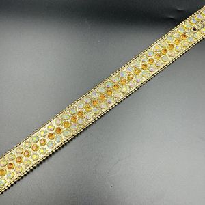 Penjualan langsung pabrik sabuk PU warna-warni bergaya Punk Rock pria dengan gesper berlian buatan berkilau untuk sabuk koboi wanita - Product Image 3