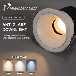 Đèn <span class=keywords><strong>LED</strong></span> âm trần <span class=keywords><strong>COB</strong></span> 3 màu AC220V 6-7W mới, điều chỉnh được, dùng cho khách sạn, chiếu sáng thương mại - Product Image 5