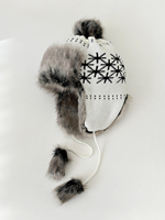 Gorro de Invierno para Mujer, Estilo Fair Isle, Tejido, Forrado de Felpa, Grueso, Cálido, con Protección para las Orejas, Tipo Ushanka