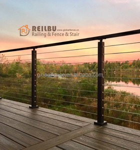 Reilbu Hot Sale House Railing Cable Railing <strong>Stainless</strong> <strong>Steel</strong> Post Aluminium Post Anti-rust Modern Look <strong>Handrail</strong> - Product Image 4