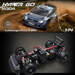 MJX Hyper Go รถแรลลี่บังคับวิทยุ4x4รุ่น Polo <span class=keywords><strong>R</strong></span> WRC ขนาดสเกล1:14หมายเลข14304ตัวถังโลหะมอเตอร์ไร้แปรงถ่านไจโร G3พร้อมไฟ LED - Product Image 2
