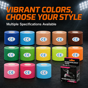 Ruban <span class=keywords><strong>Kinesio</strong></span> de qualité médicale, adhésif acrylique sûr pour la peau, pour la récupération musculaire, ruban sportif pour le basketball et le <span class=keywords><strong>fitness</strong></span>, fourni par l'usine - Product Image 1