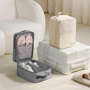 Toptan yeni stil yenilenebilir su itici kalınlaşmış kumaş ayakkabı saklama çantası Modern tasarım seyahat paketi üç çift ayakkabı - Product Image 1