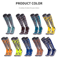 Chaussettes de sport confortables et respirantes, chaussettes de ski épaisses en tissu éponge, chaussettes longues chaudes de performance pour le snowboard et le ski