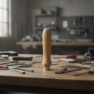 Ttake Wooden Handle for <b>Files</b> Maintenance 120mm Ergonomic Design - Product Image 3
