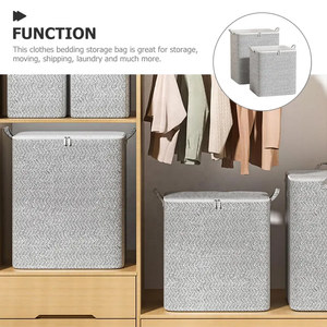 YUYANG High Quality Home Quilt <b>Bag</b> Foldable Blanket Storage <b>Bags</b> Non-woven Clothes Organizer with Lids and Handle - Product Image 6