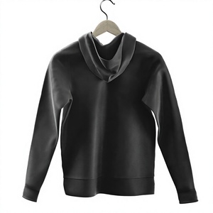 Sweat-shirt à capuche pour homme avec logo personnalisé, 100% coton, tissu molletonné français, coupe ample, vêtement décontracté d'automne, couleur unie, design avec poche - Product Image 6