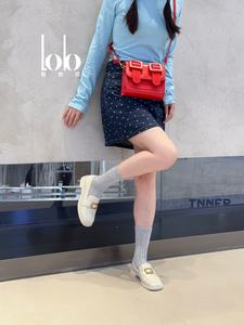 حذاء بدون كعب إسفنجي من جلد البقر للنساء حذاء من الجلد الصلب بكعب مسطح عصري قابل للإنزلاق للعمل في فصل الشتاء والربيع والصيف - Product Image 6