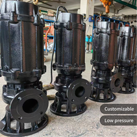 Pompa Air Limbah Submersible Listrik Tekanan Rendah Bertenaga Motor AC 1-8HP OEM Baja Tahan Karat Harga Kompetitif
