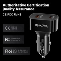 Vente en gros PD 25W double port USB C & USB a Charge rapide adaptateur chargeur de voiture pour Samsung Galaxy S25 S24 S23 S22 S21 S20 Plus N10 N20