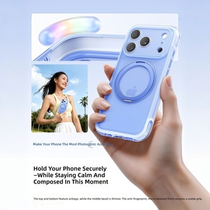 เคสแม่เหล็กแบบหมุนได้ 360 องศา สำหรับ iPhone 17 Pro 18 Pro Max พร้อมระบบกันกระแทกแบบถุงลม  ช่องเว้ากล้องแม่นยำ ขายส่ง - Product Image 4