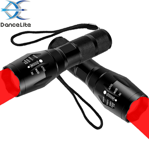 Logo khắc A100 625nm ánh sáng màu đỏ đèn pin duy nhất chế độ (On/Off) Zoom in/out màu đỏ ánh sáng LED <span class=keywords><strong>Torch</strong></span> cho săn bắn - Product Image 1