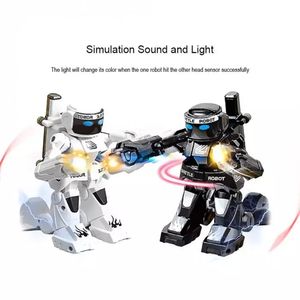 Robot <span class=keywords><strong>de</strong></span> Combate con Control Remoto <span class=keywords><strong>de</strong></span> 2.4GHz y Golpes Somatosensoriales - Efectos <span class=keywords><strong>de</strong></span> Sonido <span class=keywords><strong>de</strong></span> Lucha, Luces LED, Combate para Dos Jugadores - Product Image 6
