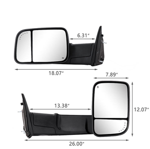Espejo Retrovisor Lateral Eléctrico de Alta Calidad para Vehículos con Volante a la Izquierda, para Ram1500 2009-2012, Negro, ABS+Vidrio - Product Image 4