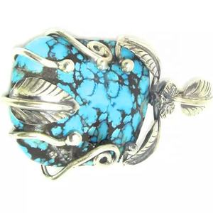 Naturale Arizona Turchese Del Pendente 925 Gioielli In Argento Sterling Sleeping Beauty Turchese Fatti A Mano Arizona Turchese Del Pendente - Product Image 1