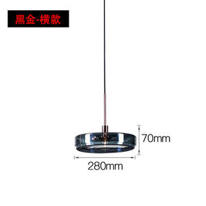 Lámpara Colgante Moderna Minimalista de Cristal de una Sola Cabeza, Estilo Nórdico, LED, Altura Ajustable, para Comedor, Dormitorio, Cafetería, con Alimentación CA - Product Image 6