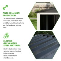 Hochwertiger, langlebiger 2 * 2FT Aluminium-Hinterhof-Roboter-Mover-Metalls chuppen Leicht zu montieren der umwelt freundlicher UV-Schutz für Rasen natur