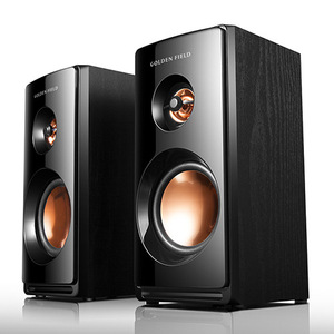 Golden Field M102 Wooden Desktop Speakers USB <b>5V</b> Stereo Audio System - Product Image 4