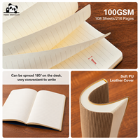Carnet en cuir PU personnalisé A5 avec logo imprimé, papier écologique, écriture fluide, carnet de journal