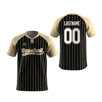Uniforme de Baseball Personnalisé Design Tissu T-Shirt de Baseball Toutes Séries Uniforme d'Entraînement d'Équipe