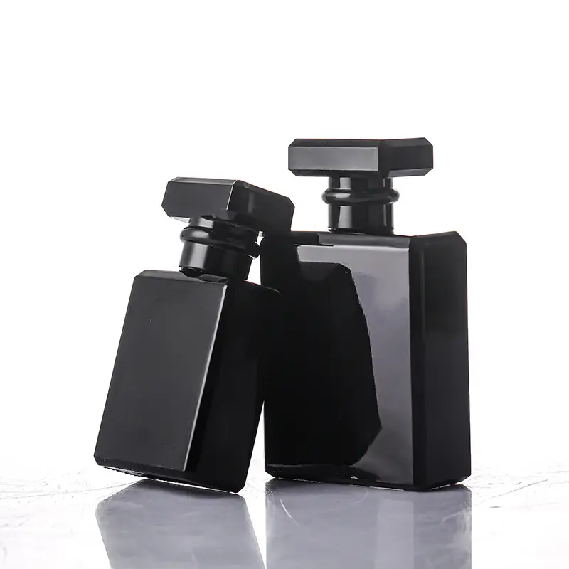 Spray 50Ml Parfum Fles Amber Goud Complete Set Zeefdruk Pomp Sproeier 7010909000 Zwart Deksel Cosmetisch Glas Beste Pakket