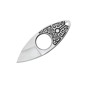 Cuchillo de bolsillo Ztc528 de acero inoxidable, cuchillo de bolsillo con borde liso y diseño compacto para uso en exteriores, herramienta de autodefensa con llavero - Product Image 3