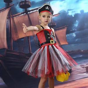 Disfraz de Pirata para Niñas HP 'Piratas del Caribe' Jack Sparrow, Disfraz de Halloween para Niños, Traje para Fiesta de Carnaval - Product Image 3