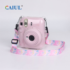 Caiul Anında Baskı Fotoğraf Makinesi Sert Çantası Koruyucu Şeffaf Kılıf Fujifilm <span class=keywords><strong>Instax</strong></span> Mini 12 Ayarlanabilir Askılı Modern Şık Tasarım 0.18kg - Product Image 5
