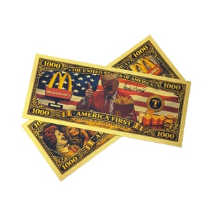 Billet de banque America Mc Tru 2026 plaqué or 24 carats pour cadeaux - Product Image 3