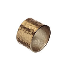 New Style <b>Hand</b> Hammered Metal Eco-Friendly American Style Wedding Napkin <b>Ring</b> with Customized Options - Product Image 1