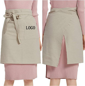 Delantal de cintura medio beige personalizado, ligero y fácil de poner y quitar, sin sensación de restricción - Product Image 1