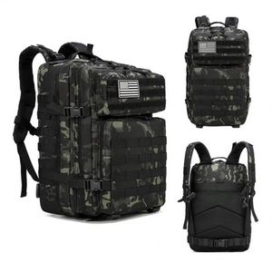 Low MOQ 900D Oxford Hiking <b>Backpack</b> 45L Molle Pouch Assault Pack Camping OEM Tactical <b>Backpack</b> - Product Image 1