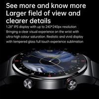 Montre intelligente HD unisexe, charge magnétique, boîtier en acier inoxydable et plastique, répondre aux appels, boussole, multiples fonctions sportives - Pour hommes et femmes